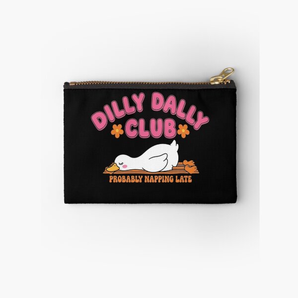 Item preview, Dilly Dally Club Member Cute Sleeping Duck Groovy Retro Aesthetic designed and sold by haitrieuic96.