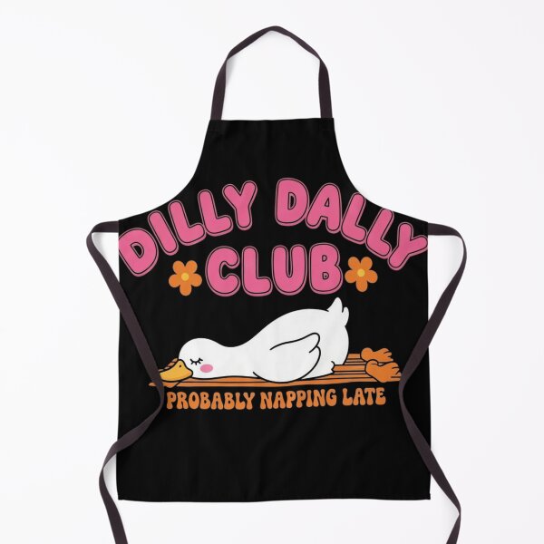 Item preview, Dilly Dally Club Member Cute Sleeping Duck Groovy Retro Aesthetic designed and sold by haitrieuic96.