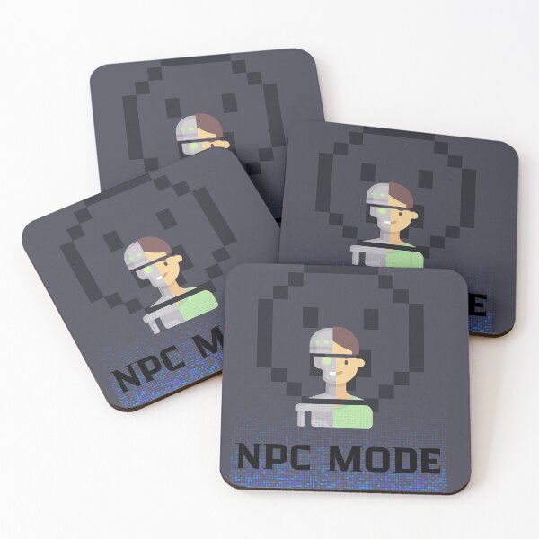 Item preview, Funny Gaming Art - NPC Mode Activated Retro Pixel Meme designed and sold by AhmadAnnaPrints.