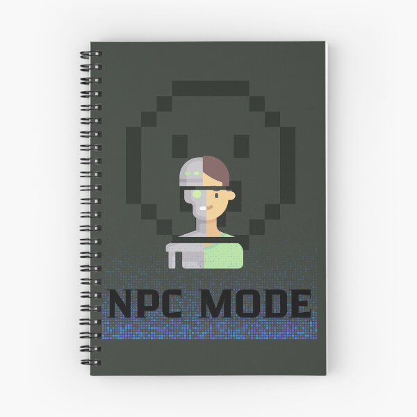 Item preview, Funny Gaming Art - NPC Mode Activated Retro Pixel Meme designed and sold by AhmadAnnaPrints.
