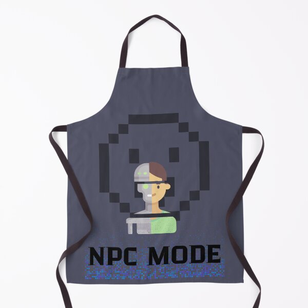 Item preview, Funny Gaming Art - NPC Mode Activated Retro Pixel Meme designed and sold by AhmadAnnaPrints.