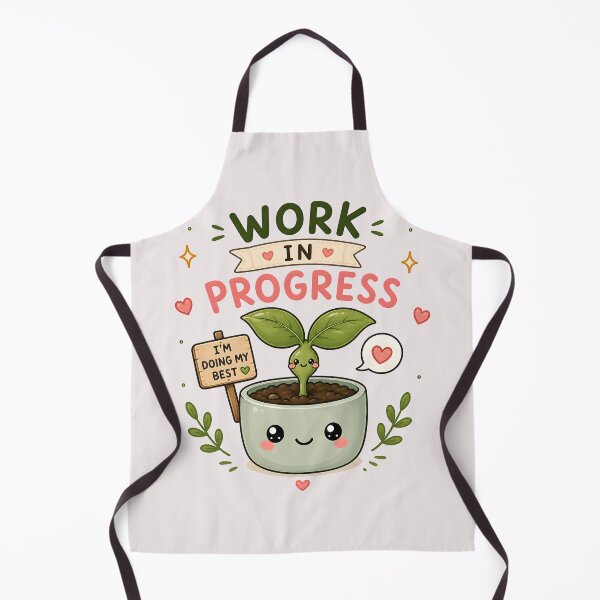 Item preview, Work In Progress | Cute Seedling Plant Sticker | Motivational Plant Lover Gift designed and sold by PLANT LOVER'S PARADISE.