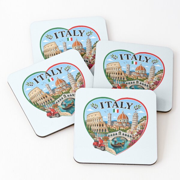 Item preview, Italy Heart Shape Design designed and sold by Myra365Art.