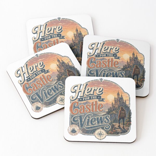 Item preview, Here for the Castle Views | Funny Travel Castle Adventure Graphic T-Shirt designed and sold by rushaib.