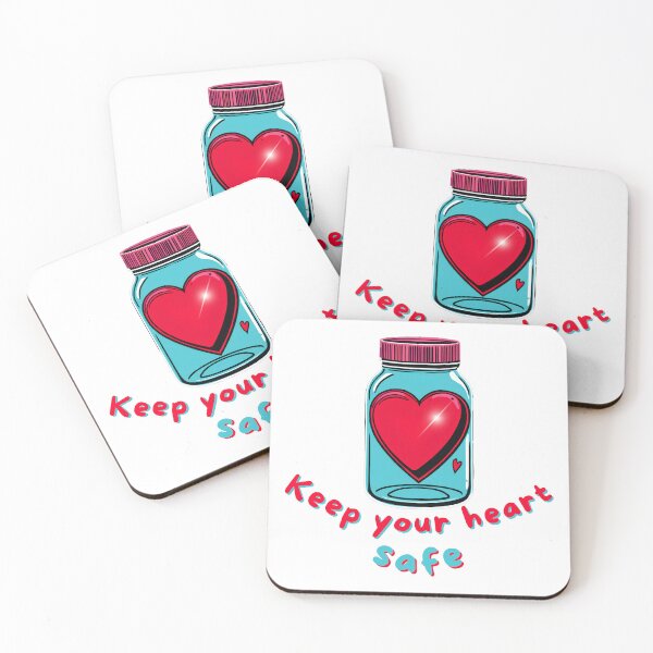 Item preview, Keep Your Heart Safe – Cute Self Love Heart in Jar Design designed and sold by TestudoDesign.