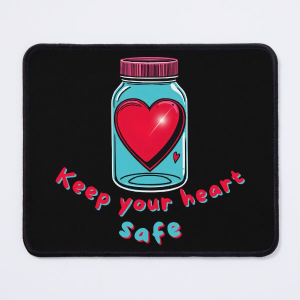 Item preview, Keep Your Heart Safe – Cute Self Love Heart in Jar Design designed and sold by TestudoDesign.