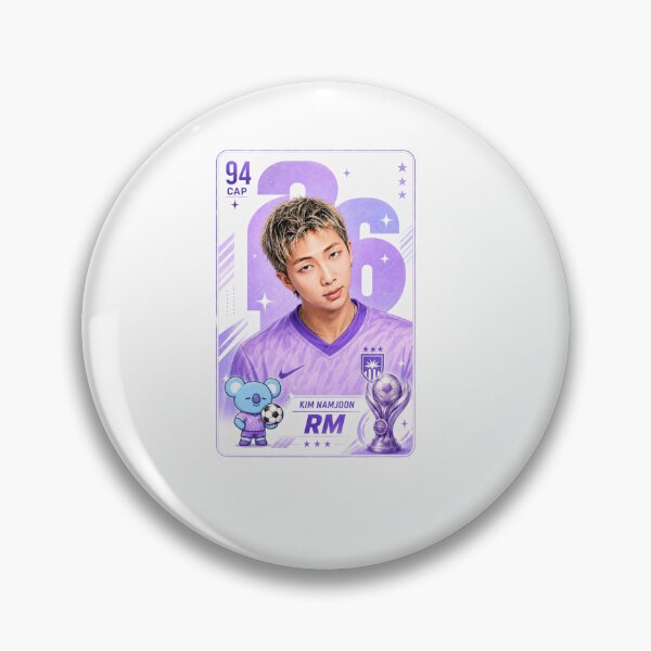 Item preview, RM Soccer Card Shirt, Kim Namjoon Purple Kpop Sport Tee, BTS Fan Art Unisex Shirt, Gift For Army, Comfort Colors Shirt designed and sold by BerryHand.