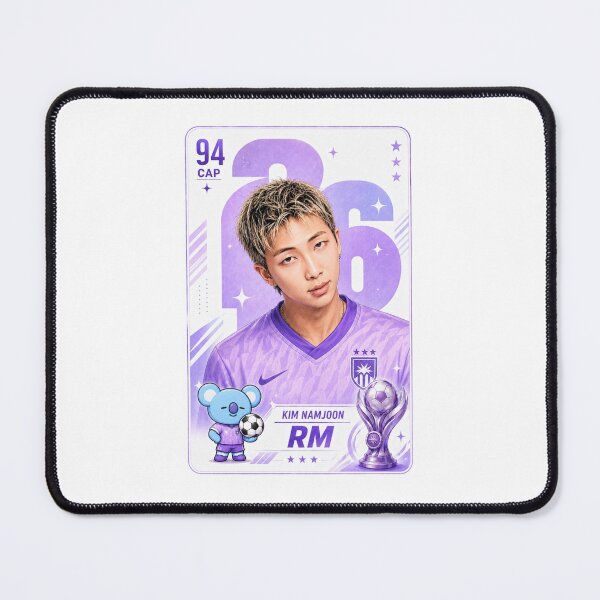Item preview, RM Soccer Card Shirt, Kim Namjoon Purple Kpop Sport Tee, BTS Fan Art Unisex Shirt, Gift For Army, Comfort Colors Shirt designed and sold by BerryHand.