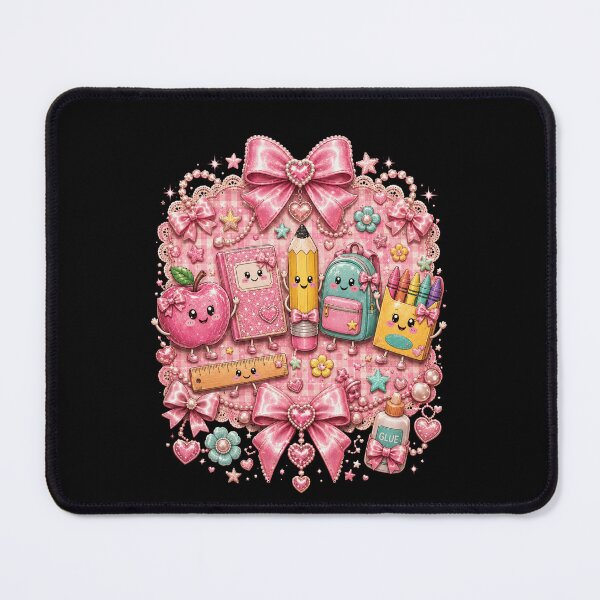 Item preview, Cute Pink School Supplies Aesthetic – Kawaii Student designed and sold by THREE LITTLE BEANS.
