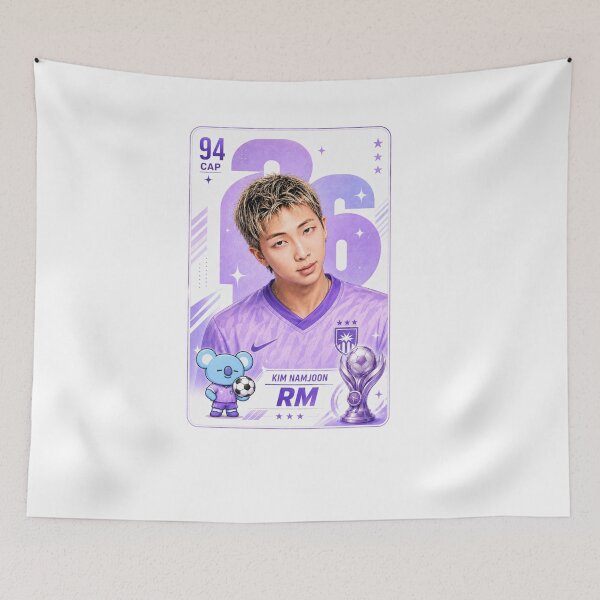 Item preview, RM Soccer Card Shirt, Kim Namjoon Purple Kpop Sport Tee, BTS Fan Art Unisex Shirt, Gift For Army, Comfort Colors Shirt designed and sold by BerryHand.