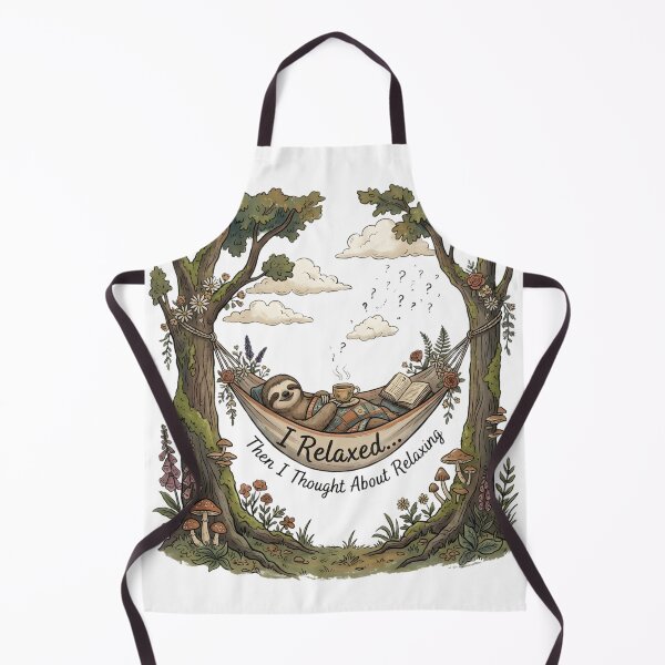 Item preview, I Relaxed Then I Thought About Relaxing Funny Sloth Overthinking Vintage Nature Design designed and sold by softmind studio.