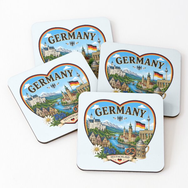 Item preview, Germany Heart Shape Design designed and sold by Myra365Art.
