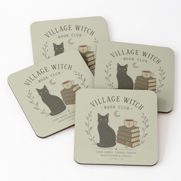 Item preview, Village Witch Book Club – Cozy Witchy Reader Cottagecore Design designed and sold by Moonwoven Studio.