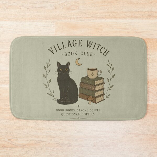 Item preview, Village Witch Book Club – Cozy Witchy Reader Cottagecore Design designed and sold by Moonwoven Studio.