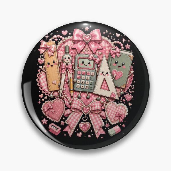 Item preview,  Cute Pink School Supplies Aesthetic – Kawaii Student designed and sold by THREE LITTLE BEANS.