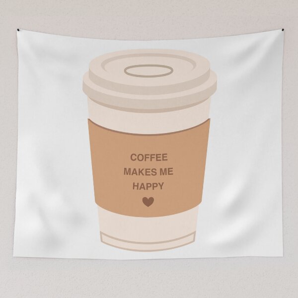 Item preview, Takeaway Coffee Cup Sleeve Happy Quote designed and sold by Anne97s.