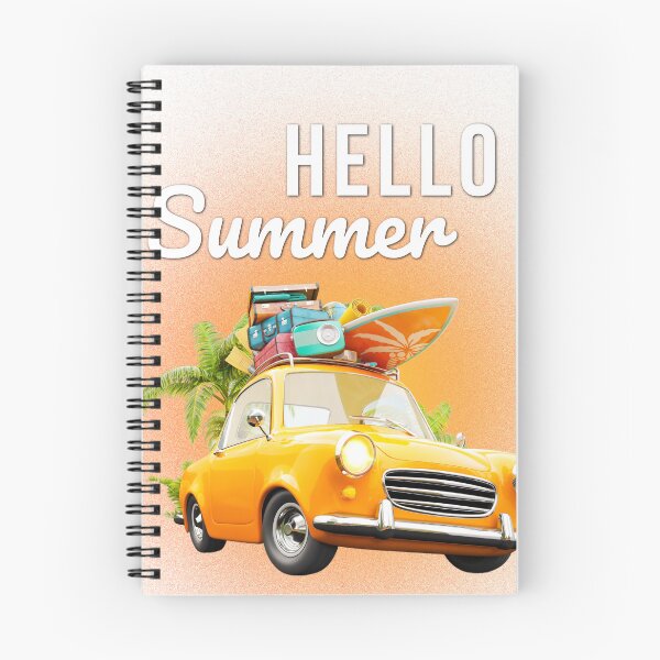 Item preview, Hello Summer Retro Beach Car Vacation Surf Sunshine Vibes designed and sold by SDFsignature.