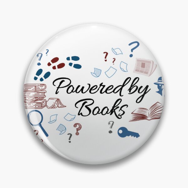 Item preview, Powered by Mystery Books | Detective Reader Sticker | Mystery Novel Lover | Color designed and sold by MoonSpellStudio.