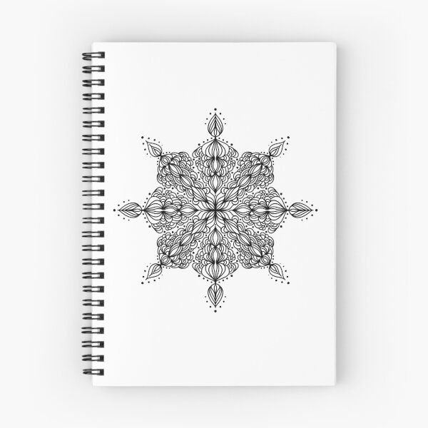 Item preview, Black and white linear mandala designed and sold by kallyfactory.