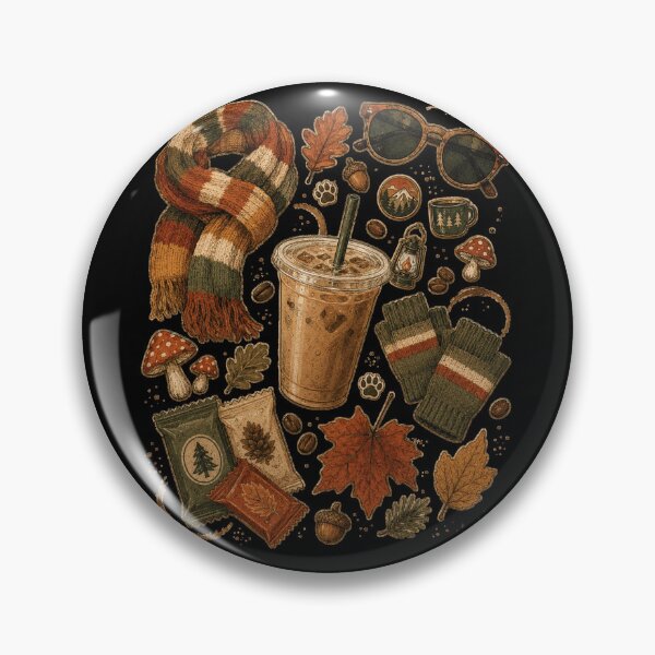 Item preview, Cozy Fall Coffee Aesthetic – Autumn Woodland Vibes  designed and sold by THREE LITTLE BEANS.