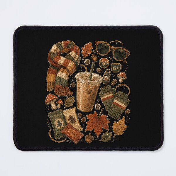 Item preview, Cozy Fall Coffee Aesthetic – Autumn Woodland Vibes  designed and sold by THREE LITTLE BEANS.