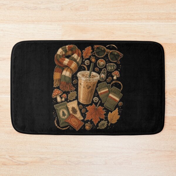 Item preview, Cozy Fall Coffee Aesthetic – Autumn Woodland Vibes  designed and sold by THREE LITTLE BEANS.