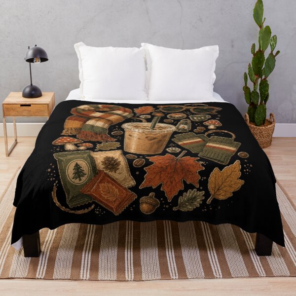 Item preview, Cozy Fall Coffee Aesthetic – Autumn Woodland Vibes designed and sold by THREE LITTLE BEANS.
