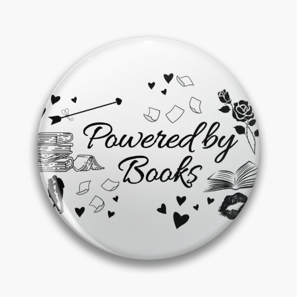Item preview, Powered by Romance Books | Romantic Reader Sticker | Book Lover Gift designed and sold by MoonSpellStudio.
