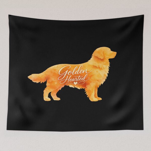 Item preview, Golden Hearted – Watercolor Golden Retriever Art, Elegant Dog Lover Print & Shirt designed and sold by Sahil Randhawa.