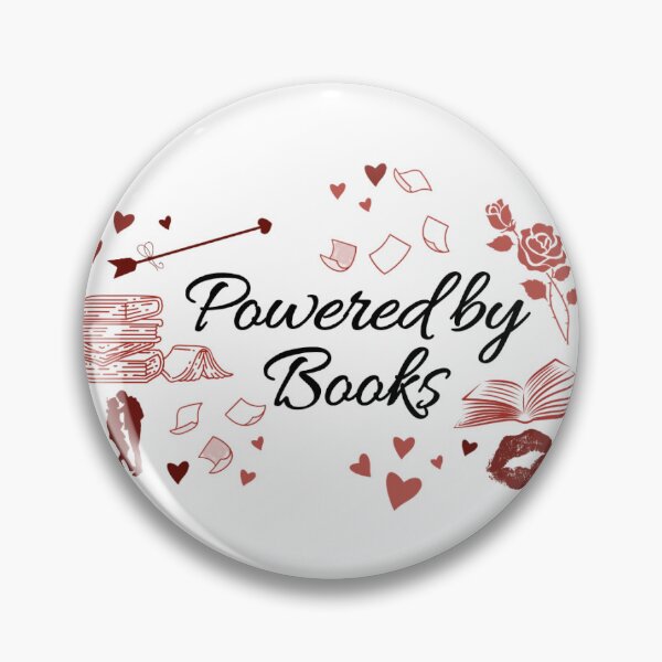 Item preview, Powered by Romance Books | Romantic Reader Sticker | Book Lover Gift | Color designed and sold by MoonSpellStudio.