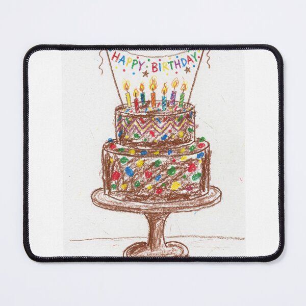 Item preview, Chocolate Birthday Cake gift cute crayon party celebration children kids designed and sold by CheeseBlueprint.