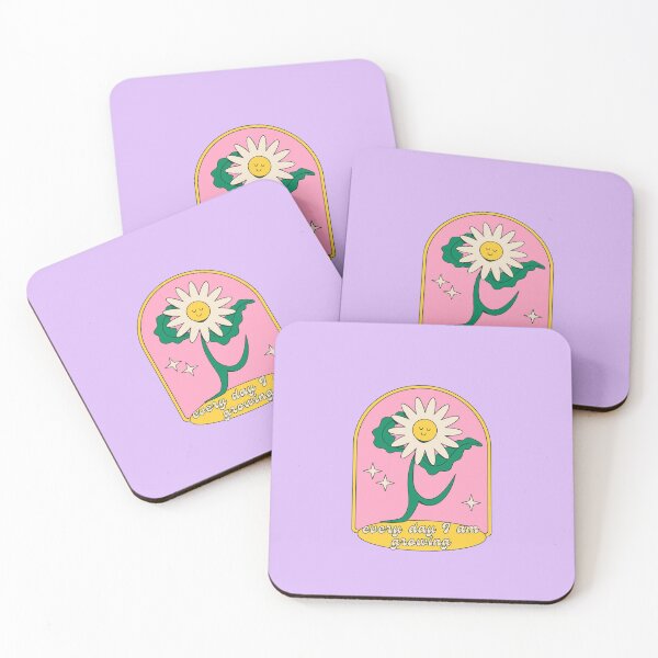 Item preview, I am growing every day - Retro Floral Affirmation / Manifestation  designed and sold by Mypixieart.