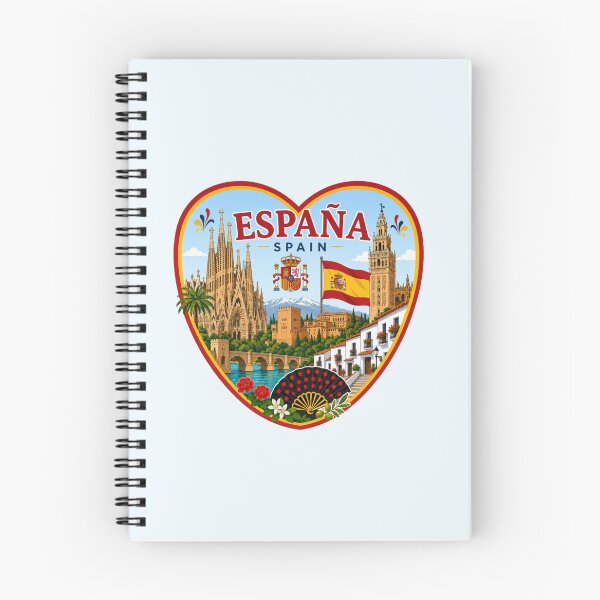 Item preview, Spain Heart Shape Design designed and sold by Myra365Art.