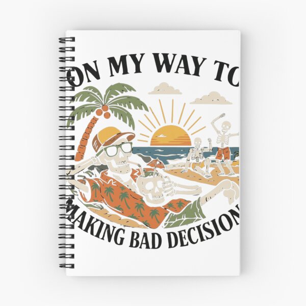Item preview, On My Way To Making Bad Decisions Funny Beach Skeleton designed and sold by haitrieuic96.