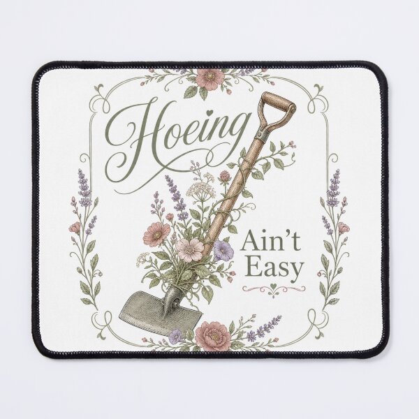 Item preview, Hoeing Ain't Easy | Funny Gardening Quote T-Shirt for Garden Lovers designed and sold by rushaib.