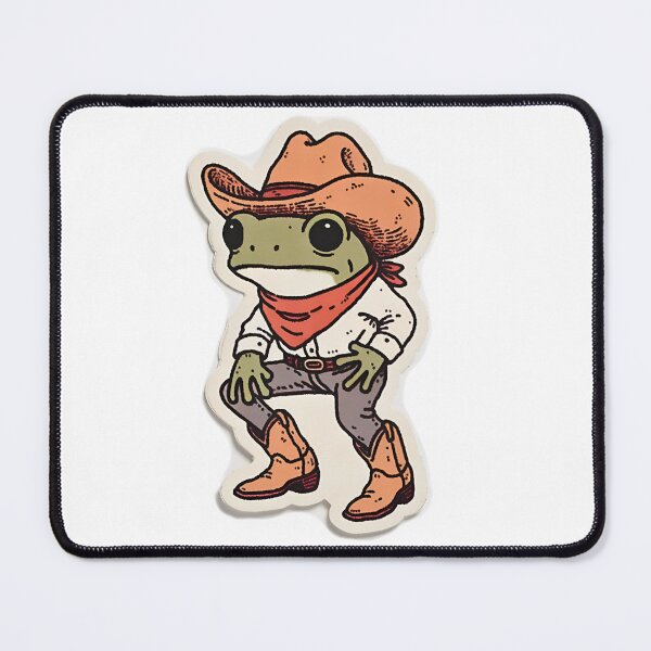 Item preview, Cute Cowboy Frog Vintage Western Sticker designed and sold by Shree shyam khatu ji.