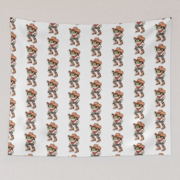 Item preview, Cute Cowboy Frog Vintage Western Sticker designed and sold by Khatumeye.