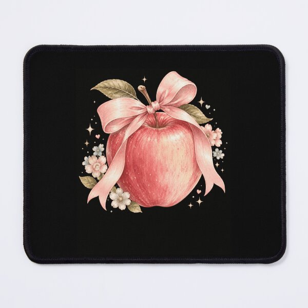 Item preview, Pink Apple with Bow – Cute Fruit Aesthetic designed and sold by THREE LITTLE BEANS.