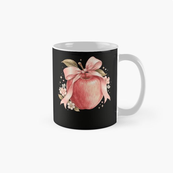 Item preview, Pink Apple with Bow – Cute Fruit Aesthetic  designed and sold by THREE LITTLE BEANS.