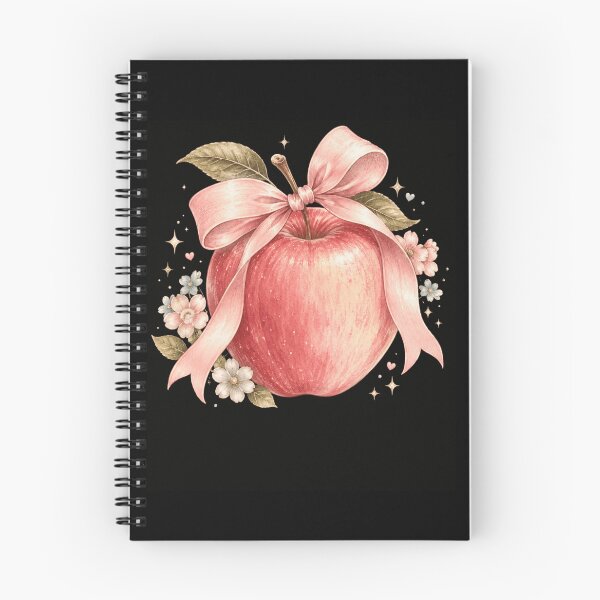 Item preview, Pink Apple with Bow – Cute Fruit Aesthetic  designed and sold by THREE LITTLE BEANS.
