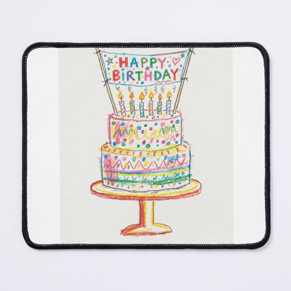 Item preview, Birthday Cake gift cute crayon party celebration children kids designed and sold by CheeseBlueprint.