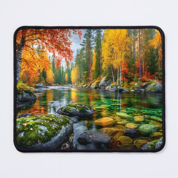 Item preview, Vibrant Autumn Colors Reflected in Crystal Waters designed and sold by Artessie.