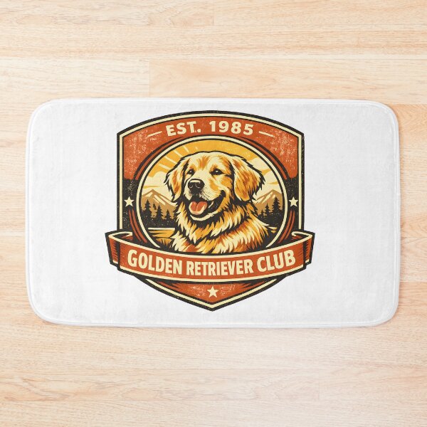 Item preview, Golden Retriever Club Vintage Badge – Retro Outdoor Dog Lover Emblem Shirt, Est. 1985 designed and sold by Sahil Randhawa.