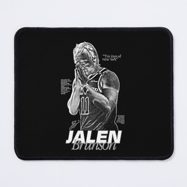Item preview, Jalen Brunson, Basketball, Sports, NBA, Black and White designed and sold by BigBossHideout.