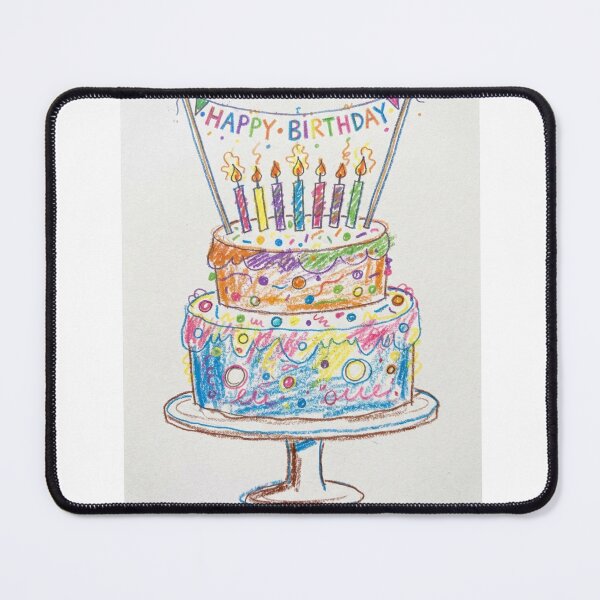 Item preview, Birthday Cake gift cute crayon party celebration children kids designed and sold by CheeseBlueprint.