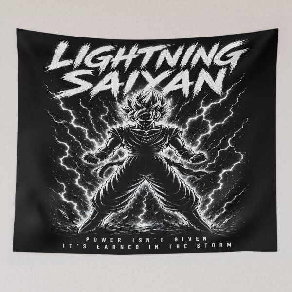 Item preview, Lightning Saiyan - Goku Lightning Storm | DBZ Epic aesthetic Design designed and sold by Trinidesigns123.
