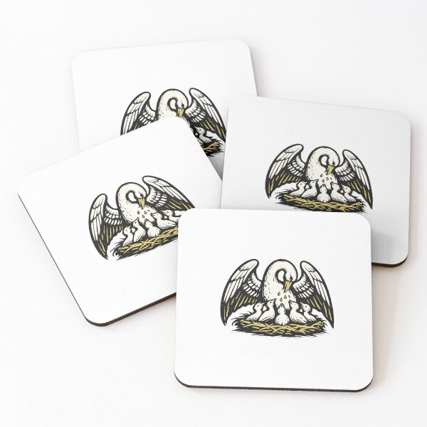 Item preview, Medieval Christian Pelican Emblem designed and sold by DeusInk.