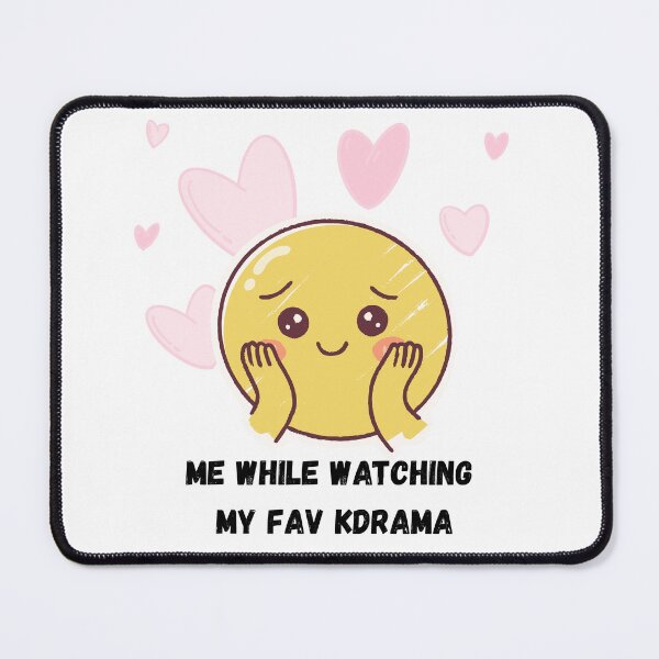 Item preview, Me While Watching My Fav Kdrama Cute Aesthetic Meme designed and sold by Kidix Arts.