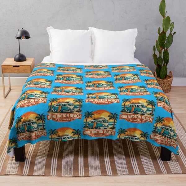 Item preview, Huntington Beach Surf Bus Retro Beach Design designed and sold by getpressedshirt.