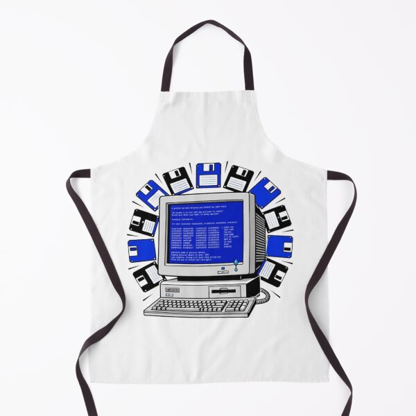 Item preview, Retro Computer Blue Screen of Death Love Glitch Art designed and sold by ByKayaPrints.